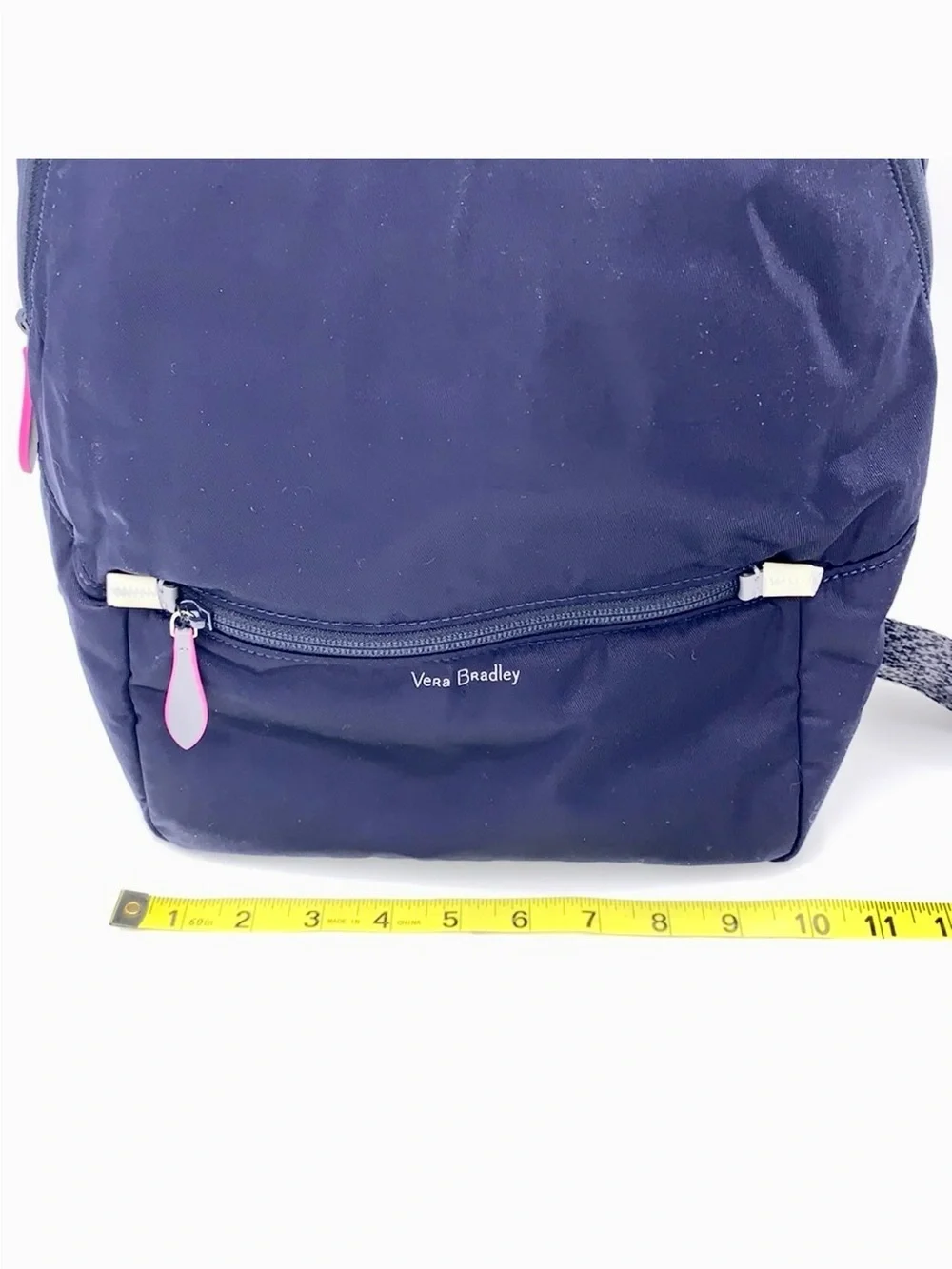 NWT Vera Bradley Midtown Convertible Backpack navy shoulder preppy minimalist